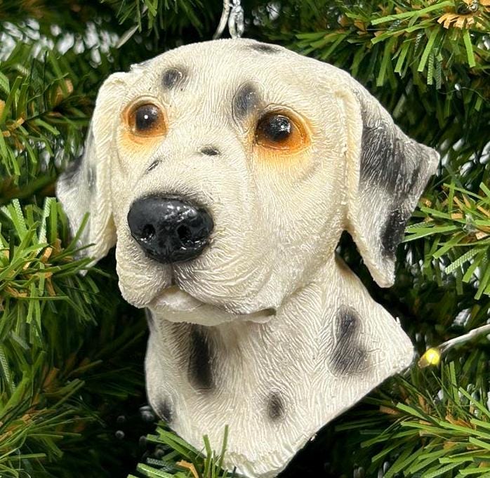 Dalmatian Dog Face Ornament