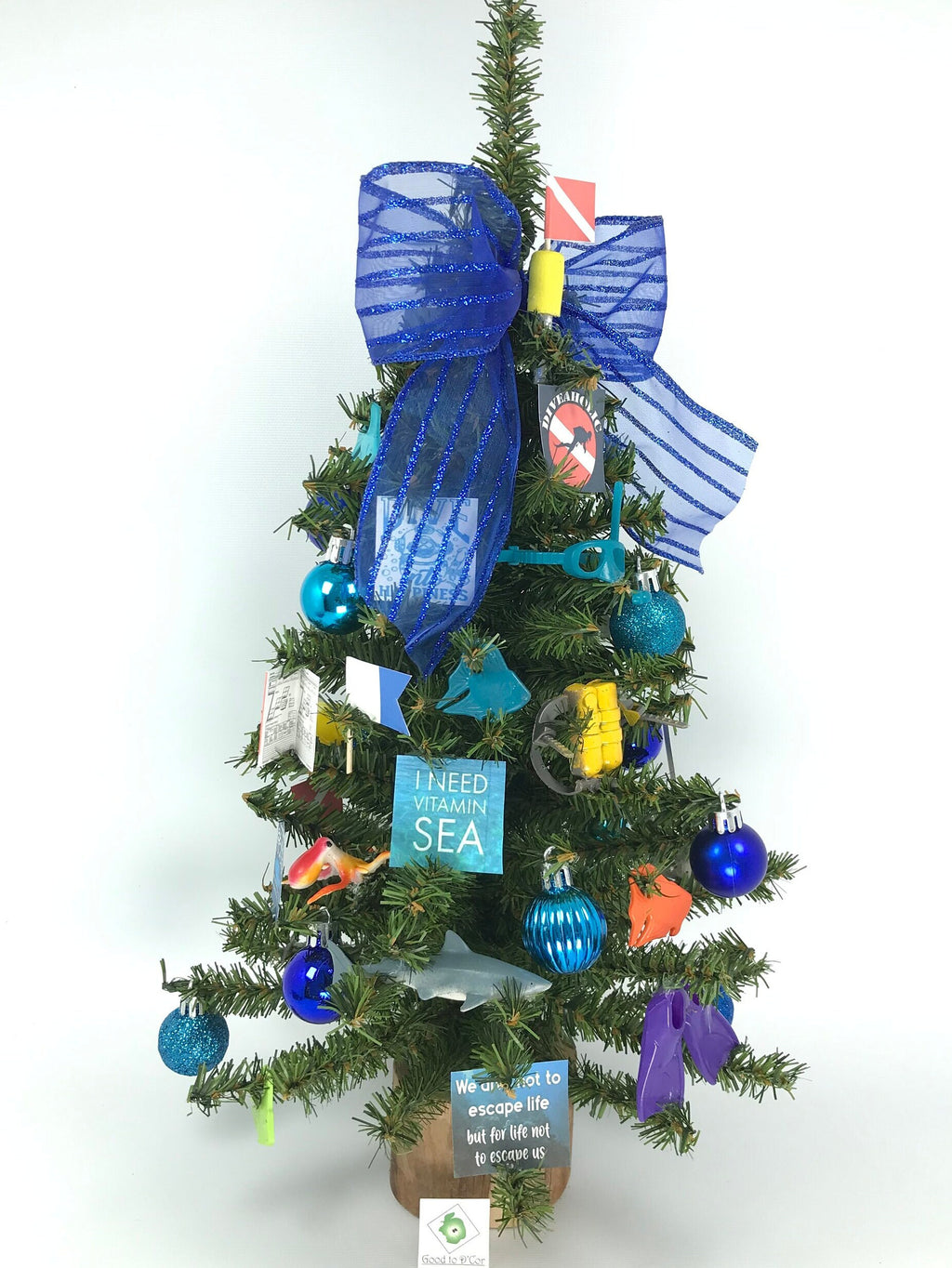 Diving / Diver Themed 18" Christmas Tree