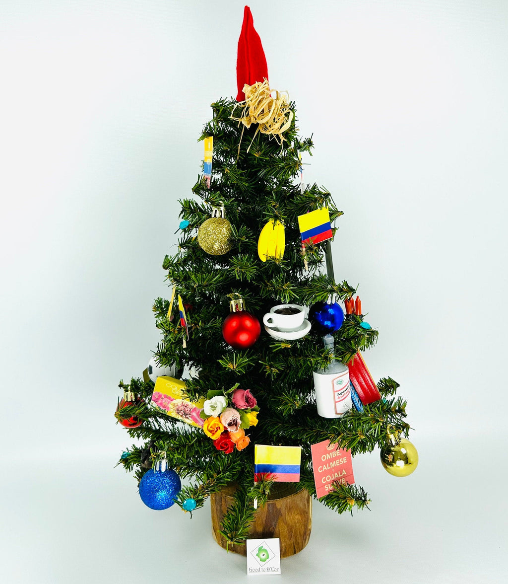Colombia / Colombian Themed 18" Christmas Tree