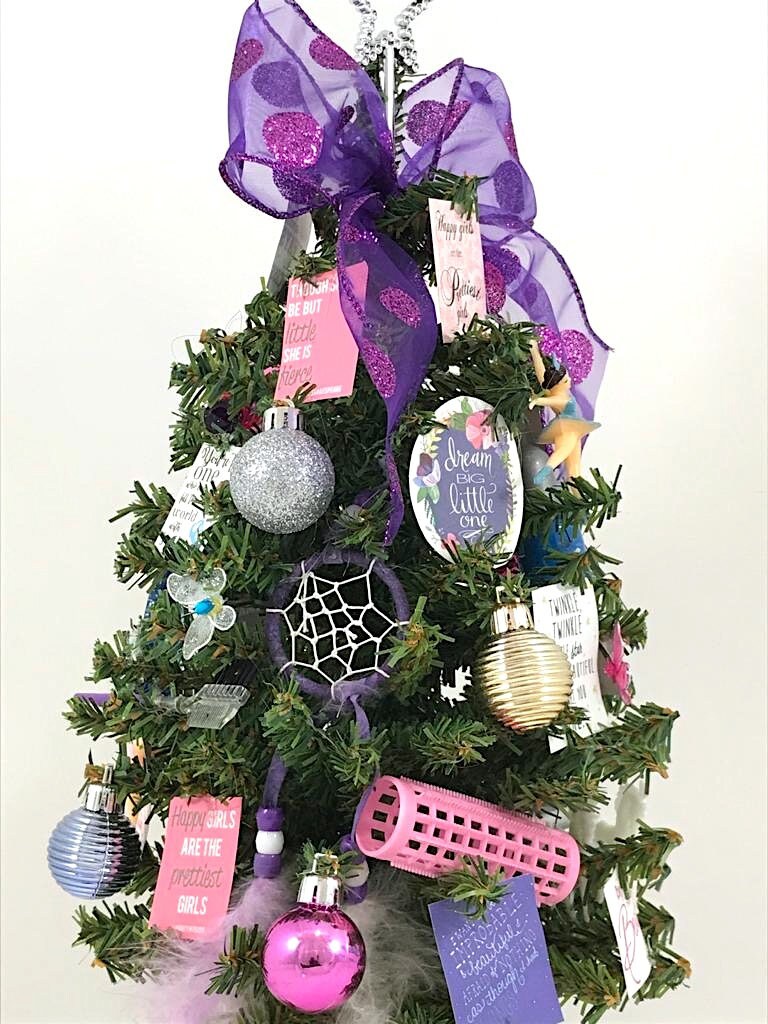 Teen / Tween Girl Themed 15" Christmas Tree