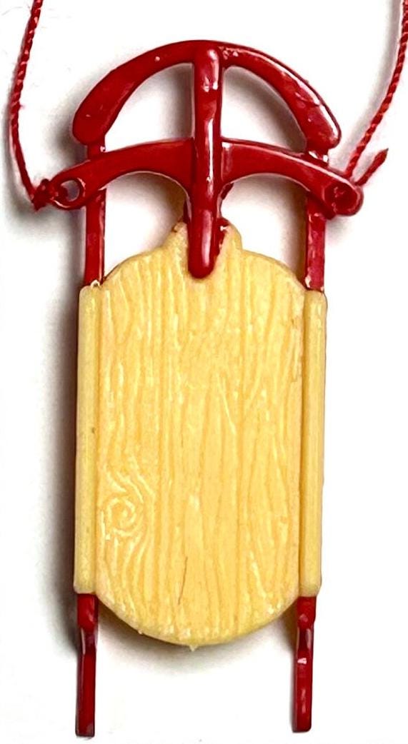 Miniature Sled Ornament