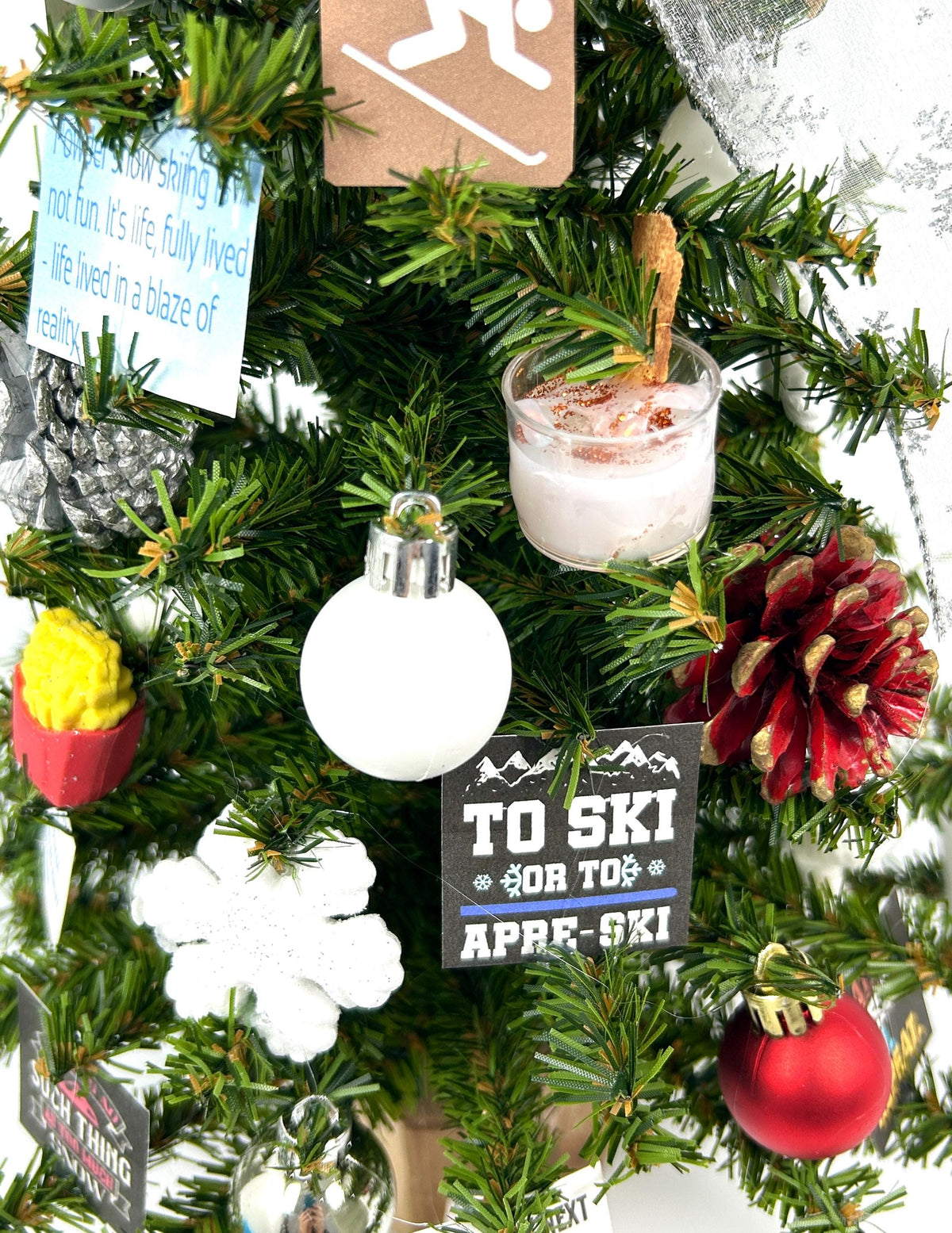 Ski Themed / Skiing / Ski Lodge 18" Christmas Tree
