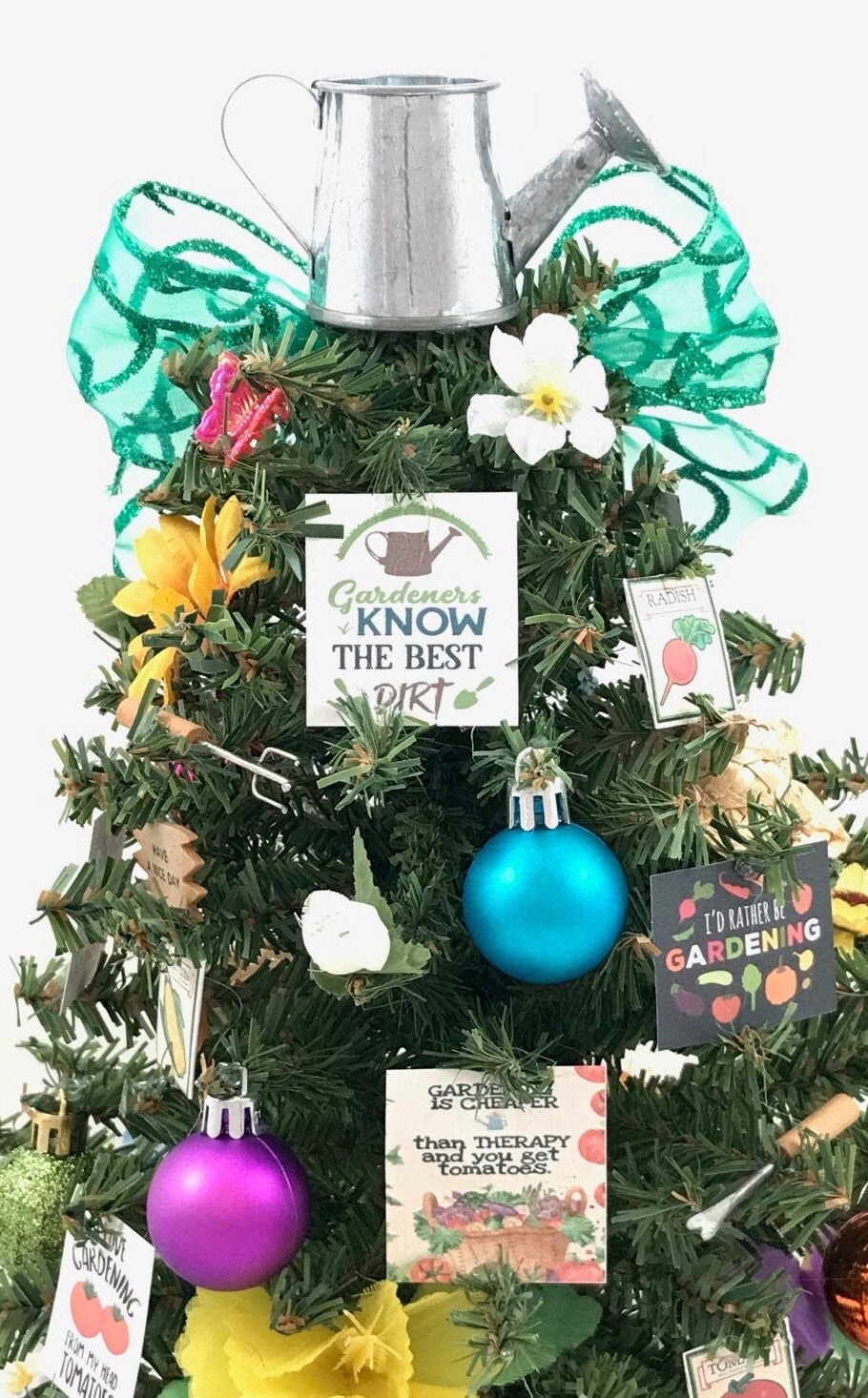 Gardening / Gardener Themed 18" Christmas Tree