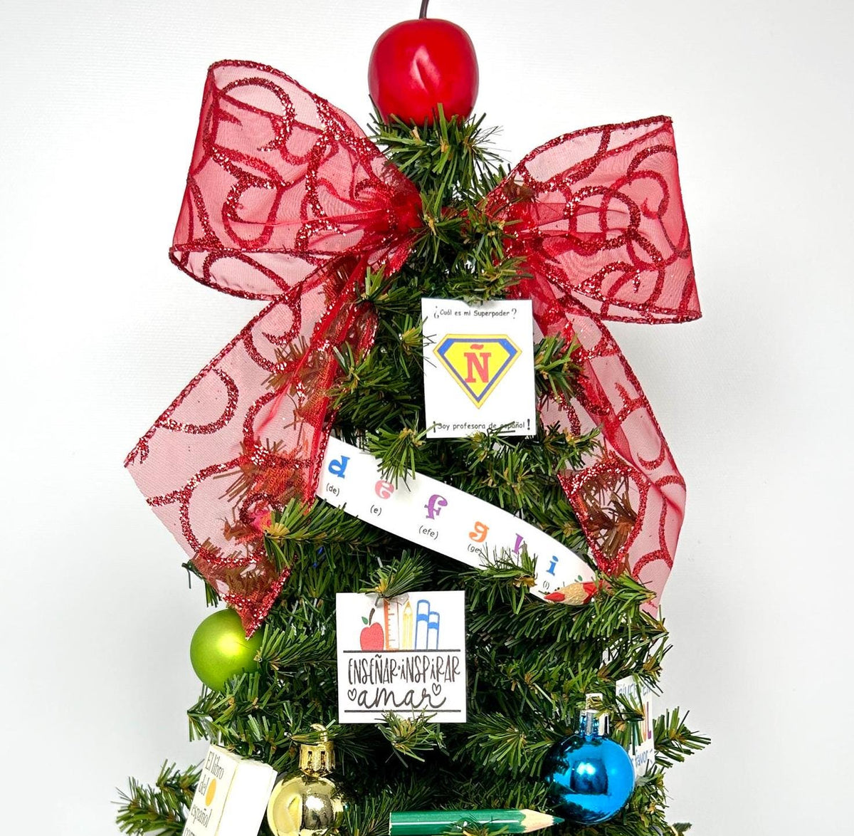 Spanish Language Teacher Themed 18" Tree / Arbolito de 18" para Maestra de Espanol