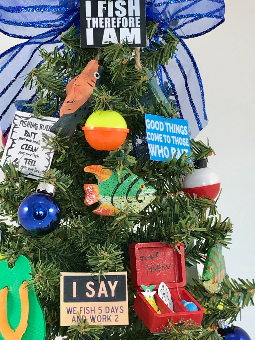 Fishing Themed 18" Christmas Tree