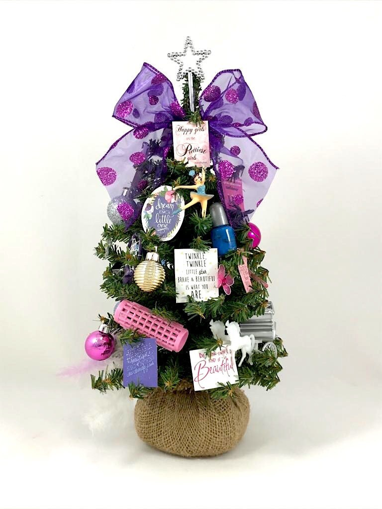 Teen / Tween Girl Themed 15" Christmas Tree