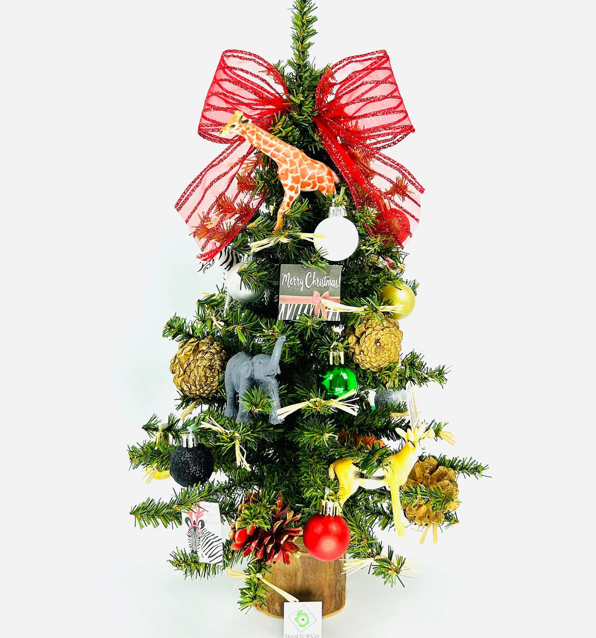Wild Christmas / Wild Animals / Jungle Themed 18" Christmas Tree