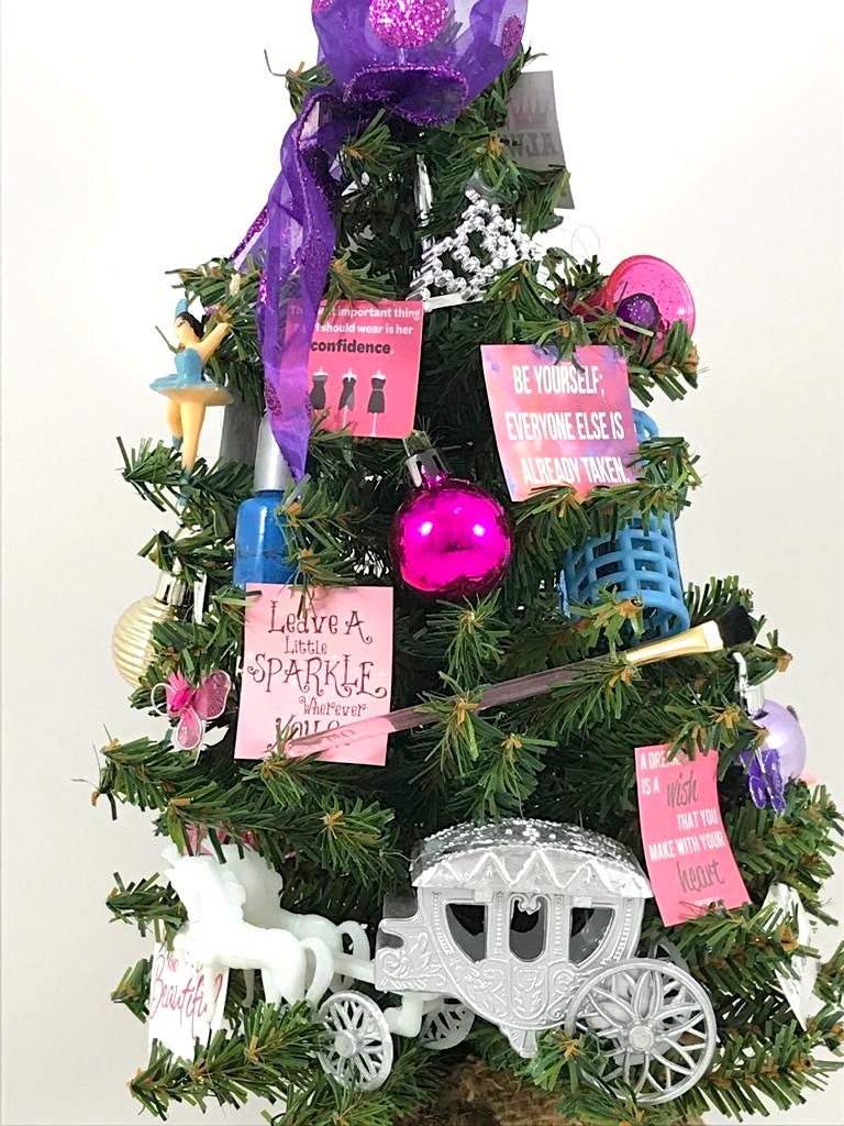 Teen / Tween Girl Themed 15" Christmas Tree