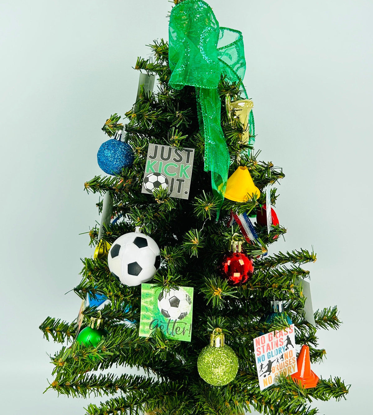 Soccer Themed 18" Christmas Tree