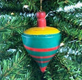 Vintage Wooden Top Ornament