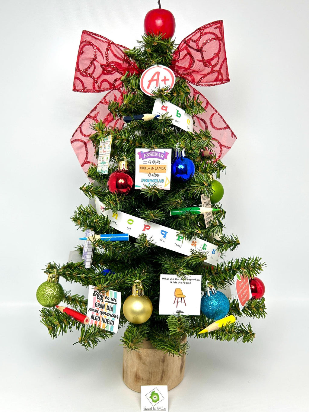 Spanish Language Teacher Themed 18" Tree / Arbolito de 18" para Maestra de Espanol