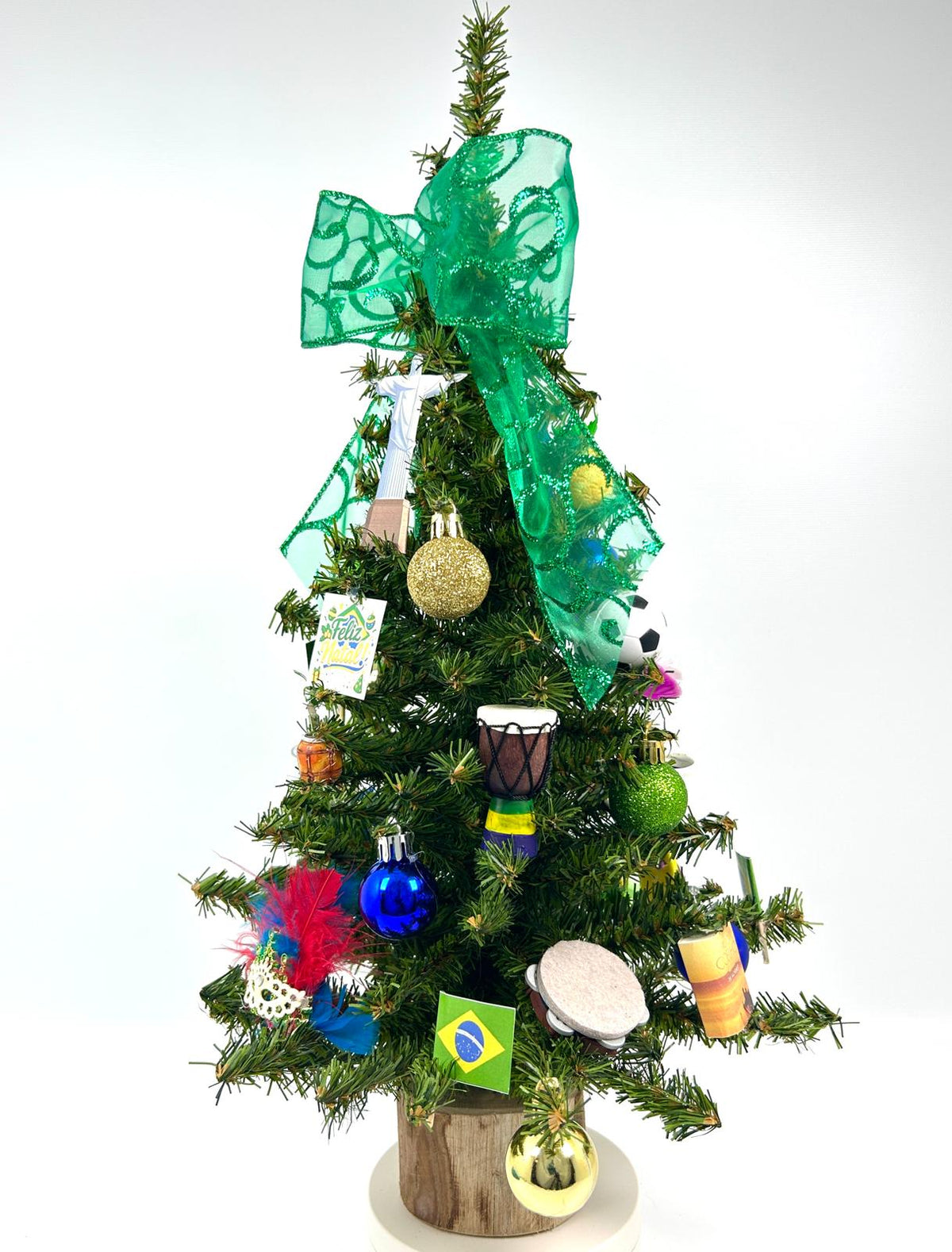 Brasil/ Brazil/ Brazilian Themed 18" Christmas Tree