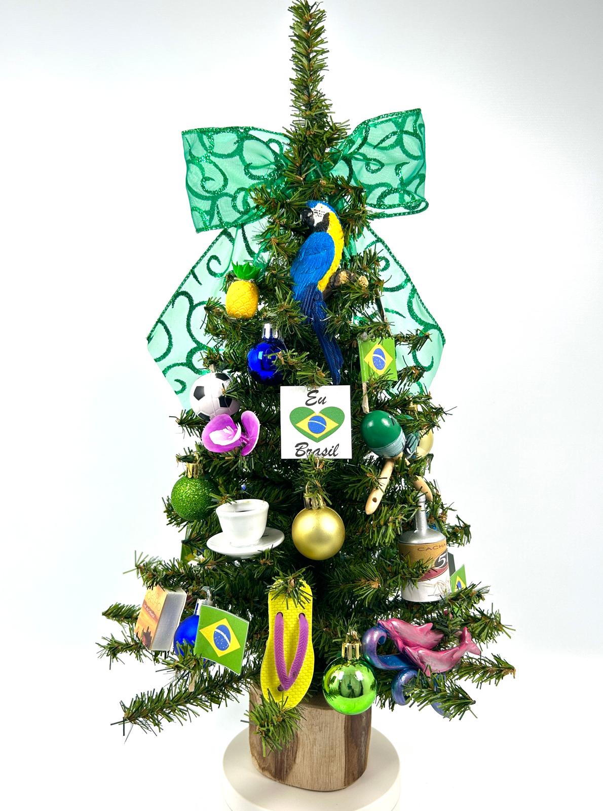 Brasil/ Brazil/ Brazilian Themed 18" Christmas Tree
