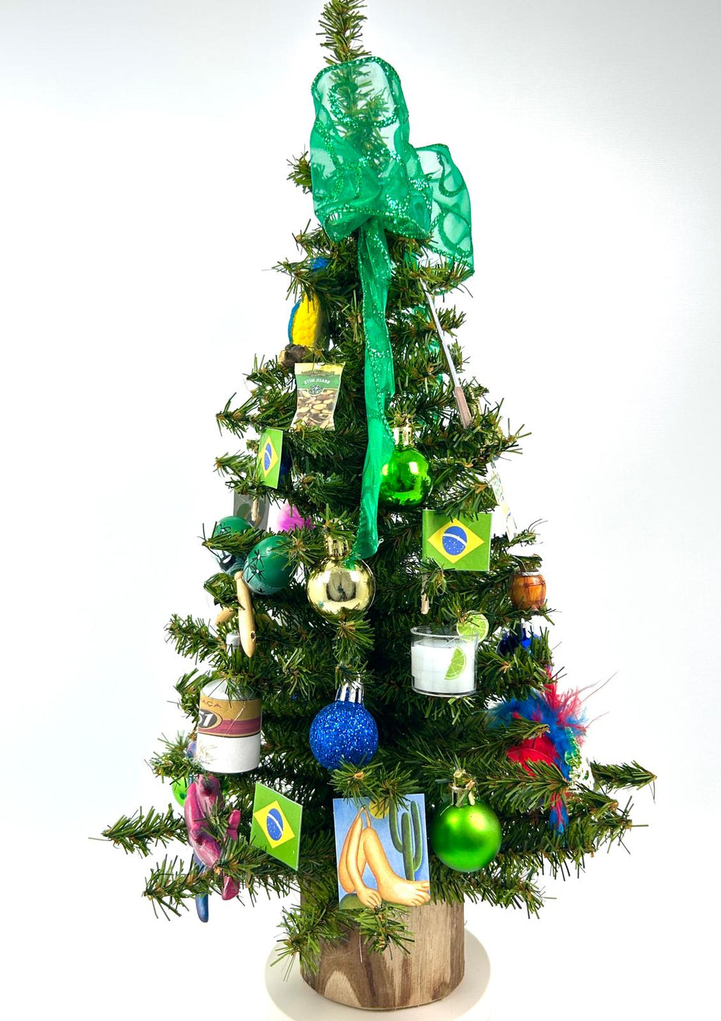 Brasil/ Brazil/ Brazilian Themed 18" Christmas Tree