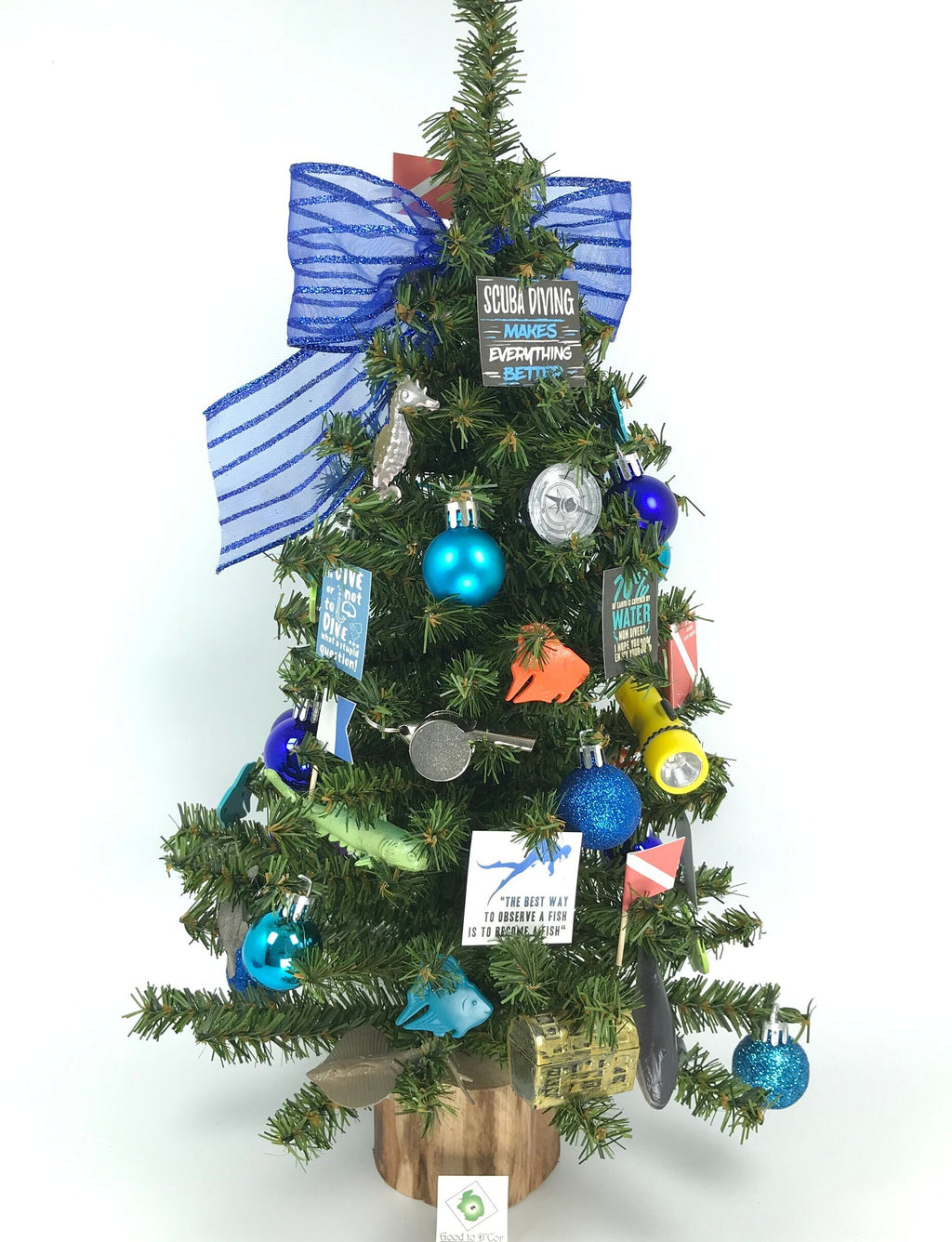 Diving / Diver Themed 18" Christmas Tree