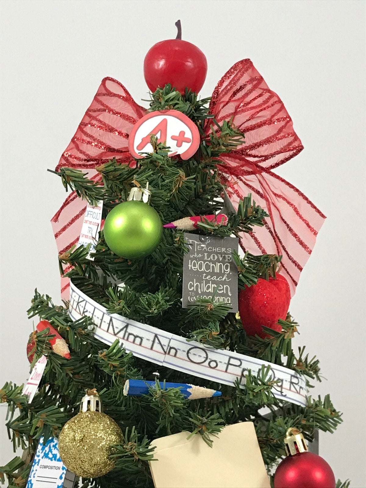 School Teacher Themed 18" Christmas Tree