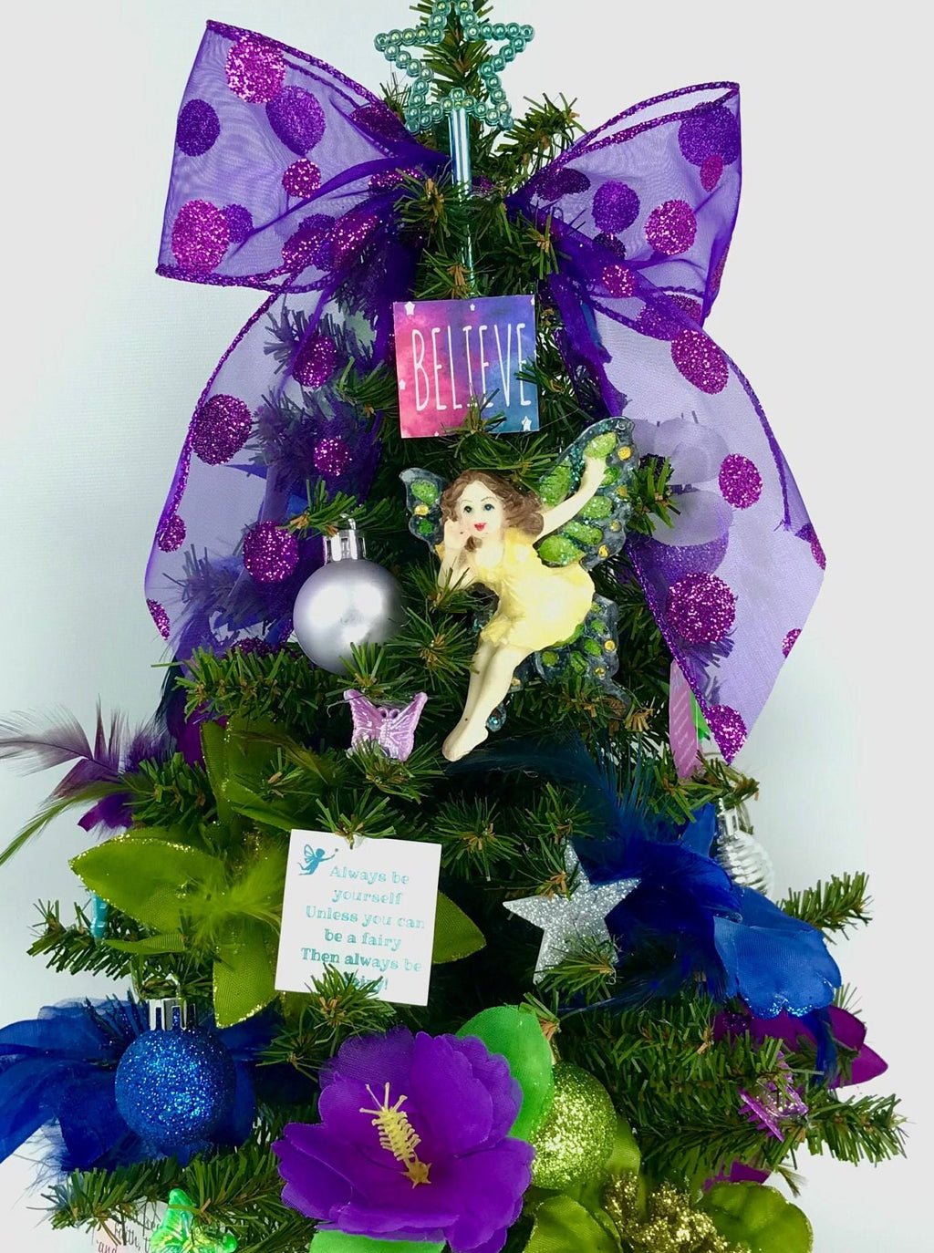 Fairies / Fairy Garden / Unicorn Themed 18" Christmas Tree