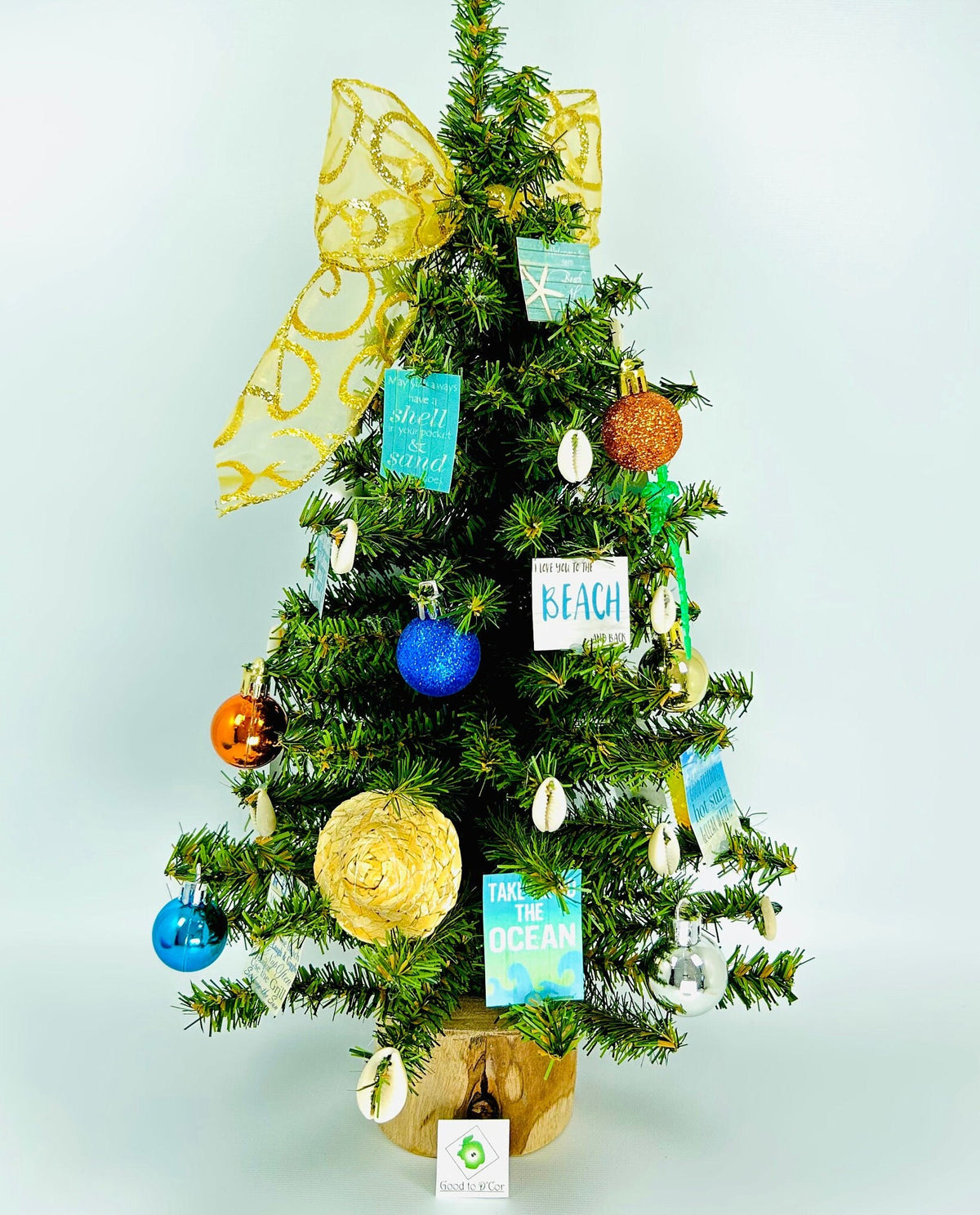 Beach / Beach House Themed 18" Christmas Tree