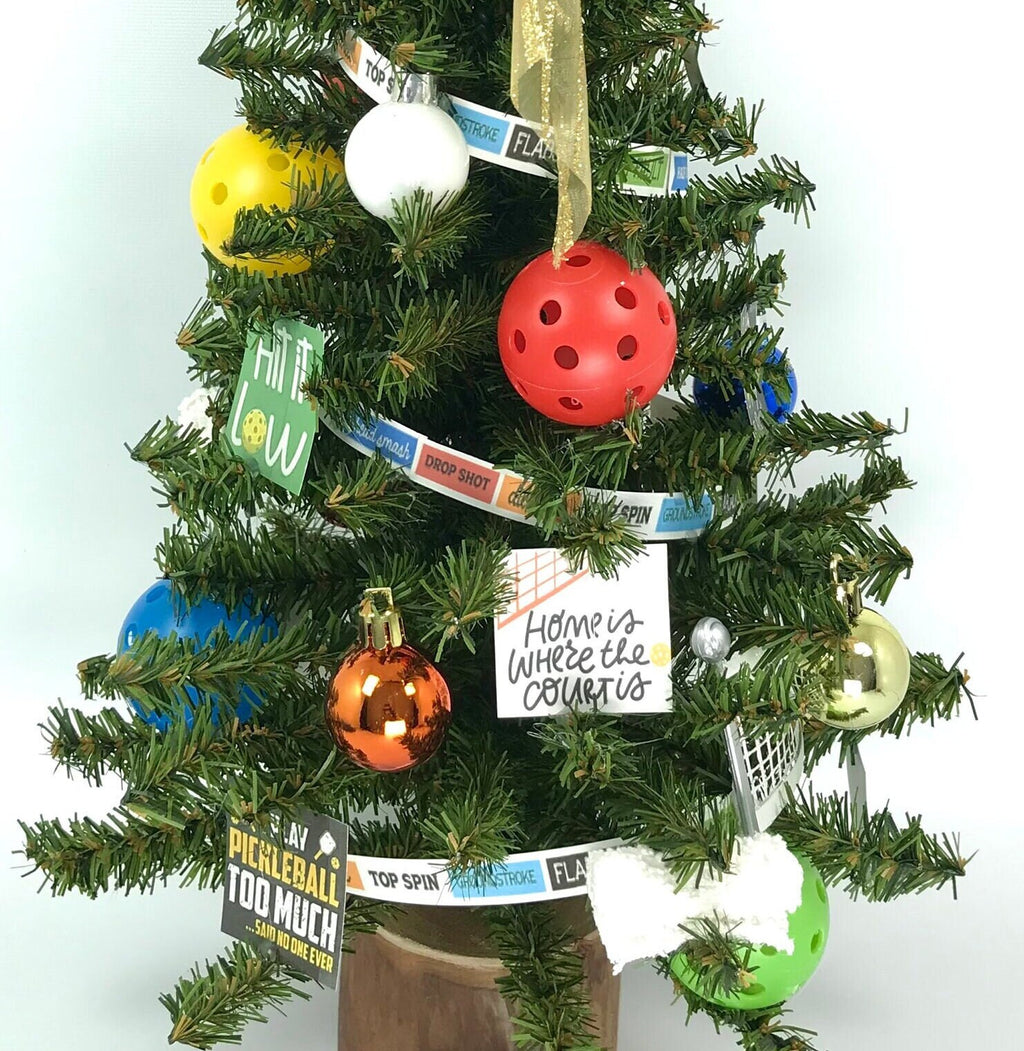 Pickleball Themed 18" Christmas Tree
