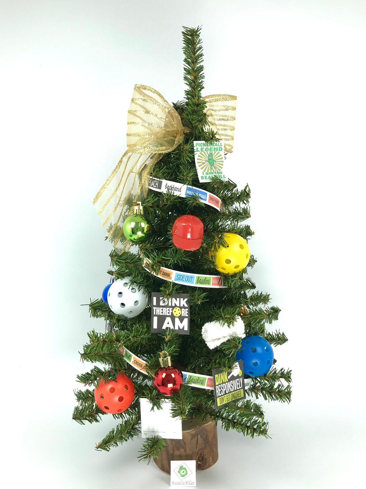 Pickleball Themed 18" Christmas Tree