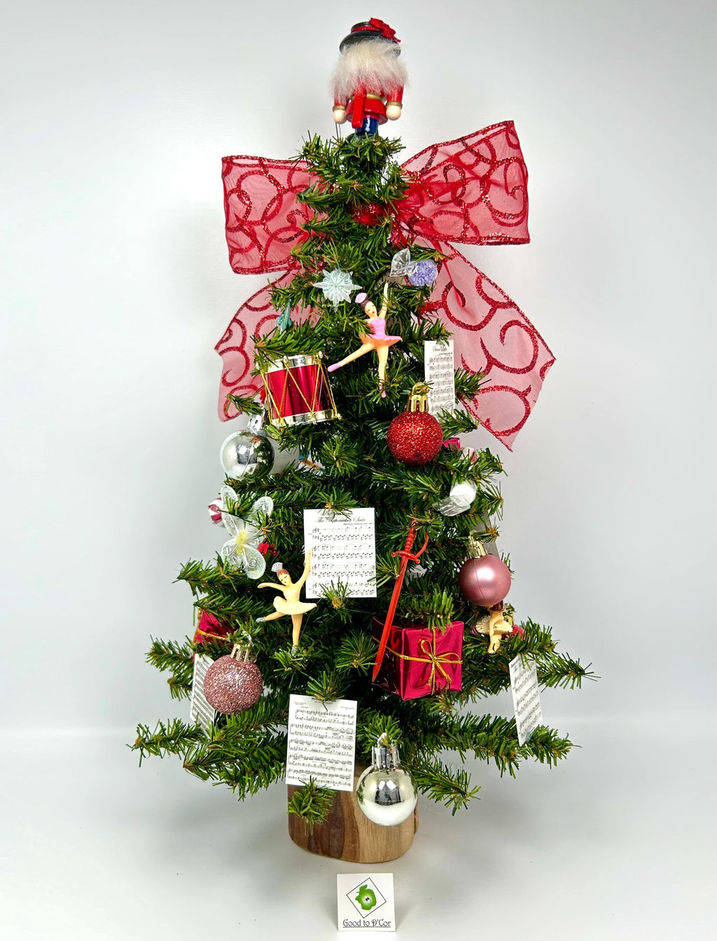 Nutcracker Ballet Themed 18" Christmas Tree