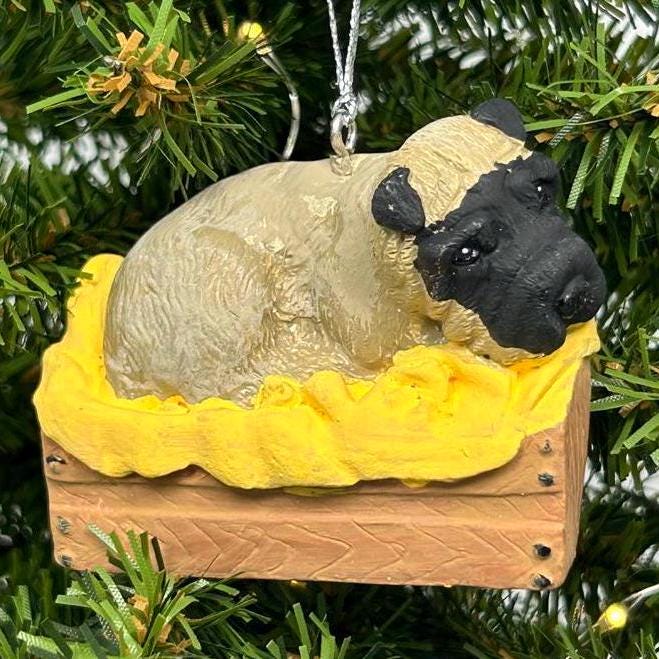 Puppy Dogs in Dog Bed with Blanket Ornament - 6 variations