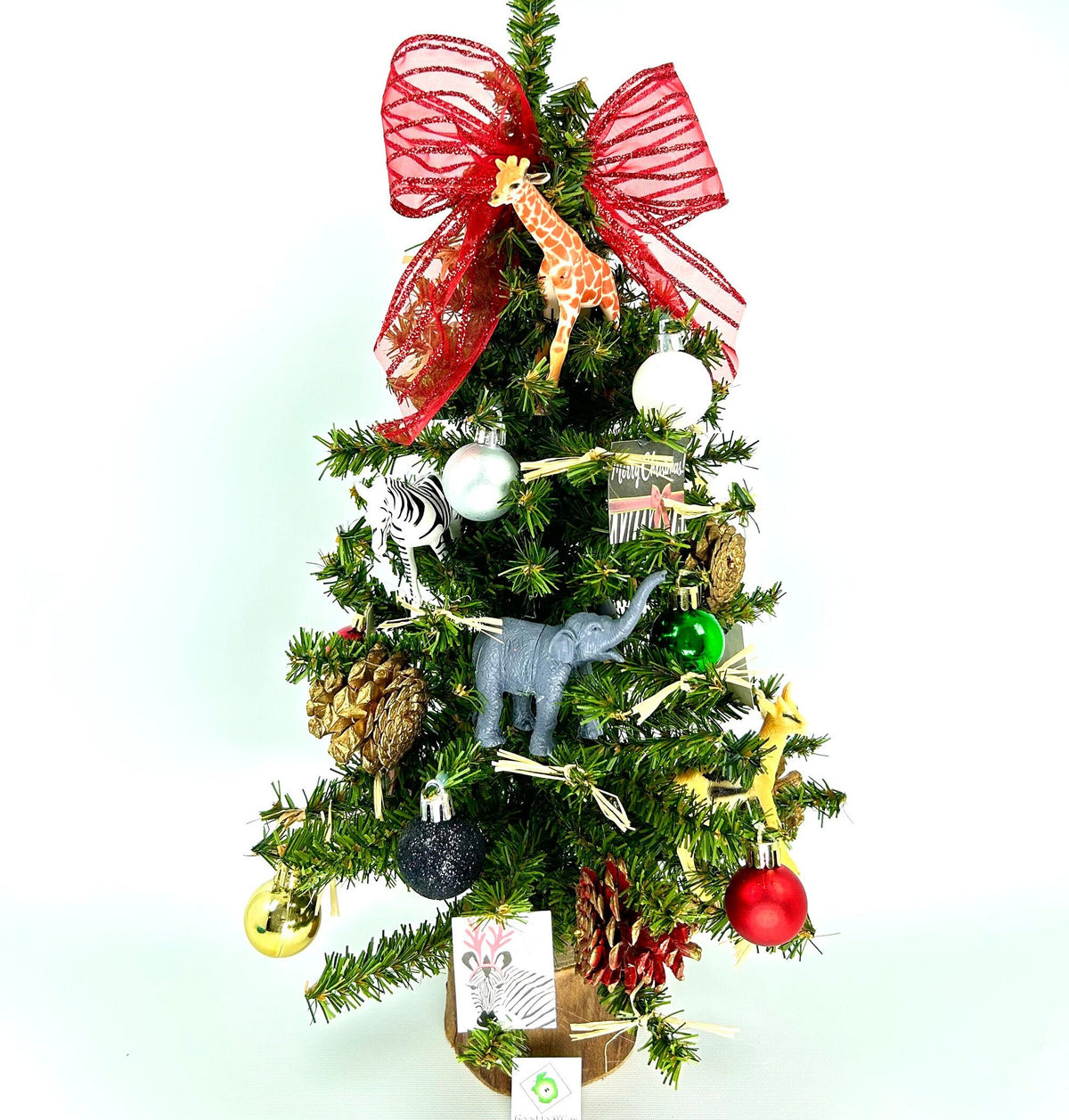 Wild Christmas / Wild Animals / Jungle Themed 18" Christmas Tree