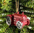 Red Farm Tractor Ornament