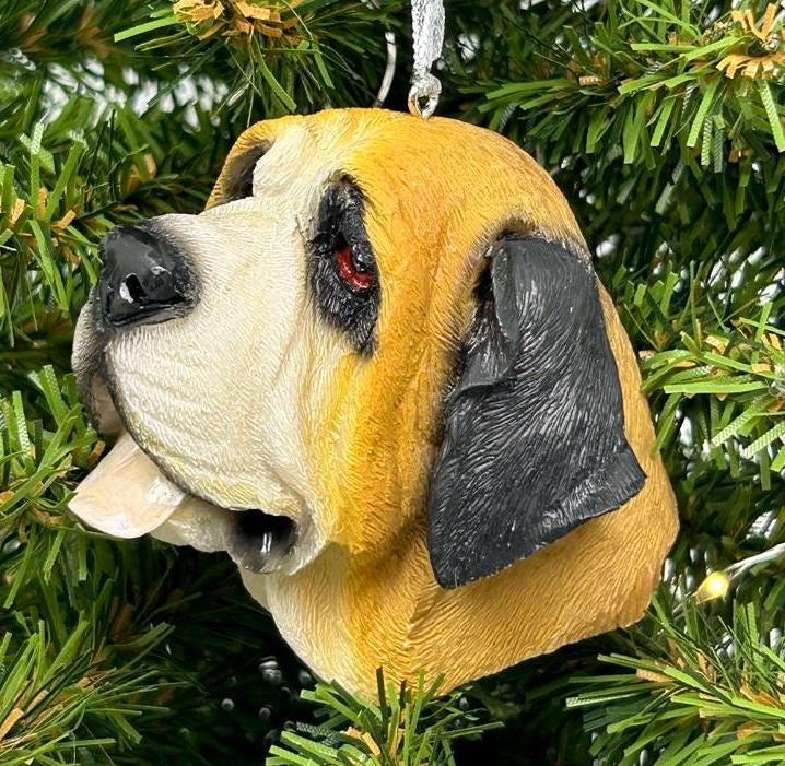 Saint Bernard Ornament / St. Bernard Dog Ornament