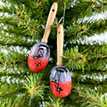 Set of 2 Maracas Ornament (4 colors)