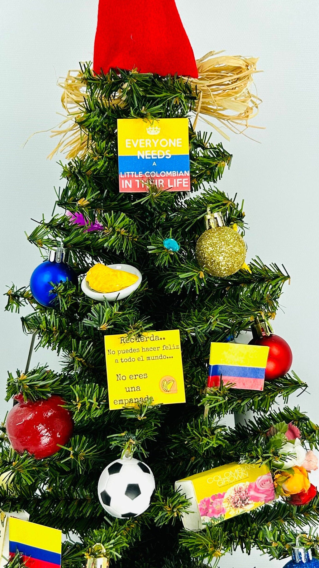 Colombia / Colombian Themed 18" Christmas Tree
