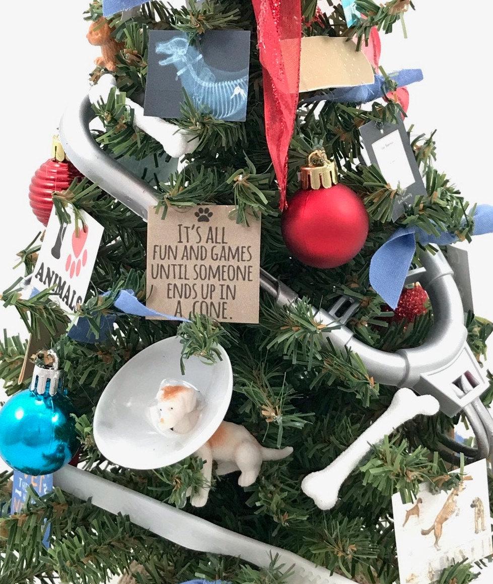 Veterinarian Themed 18" Christmas Tree