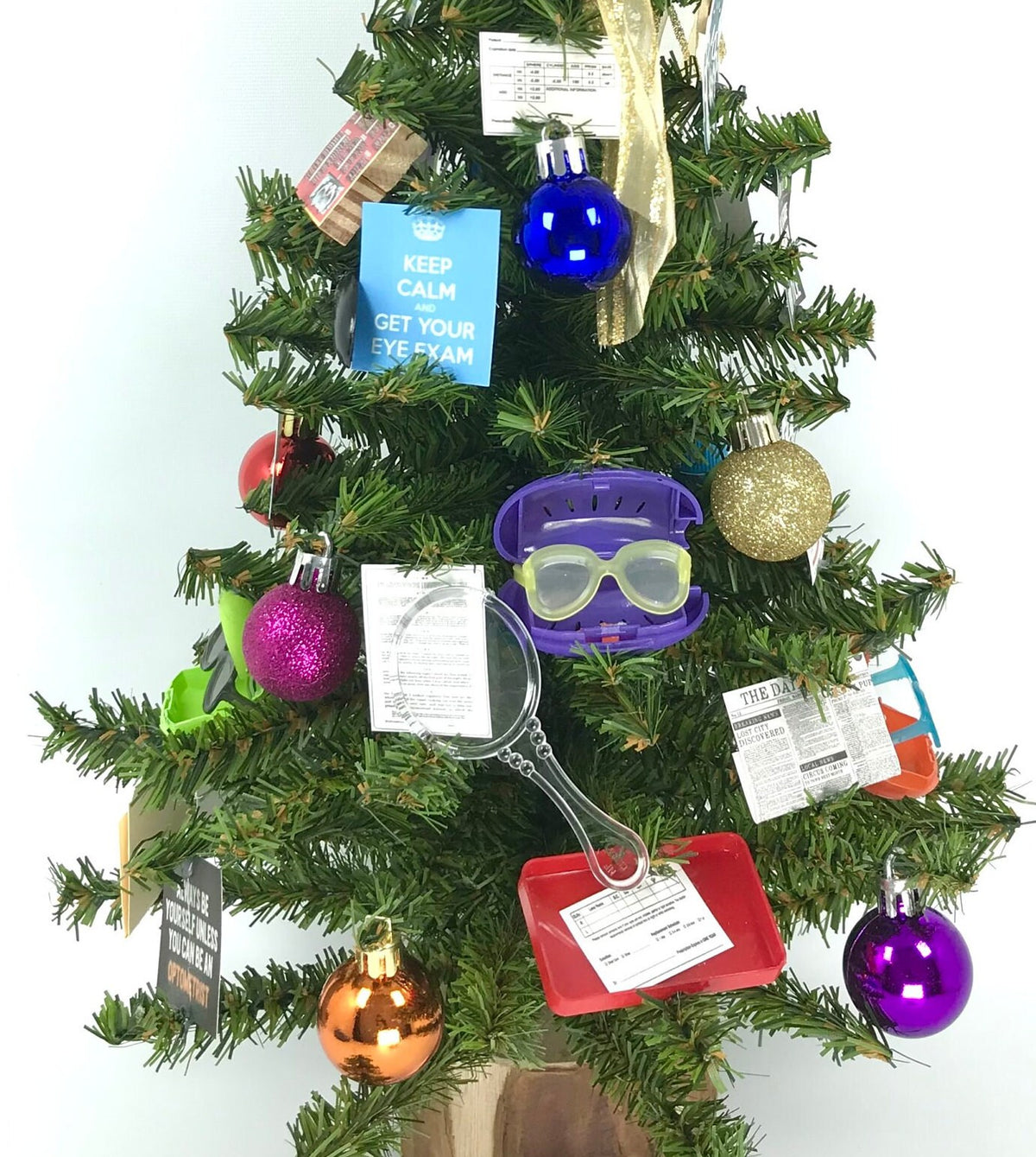 Optical / Optometrist Themed 18" Christmas Tree