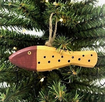 Wood Fish Lure Ornaments (3 variations)