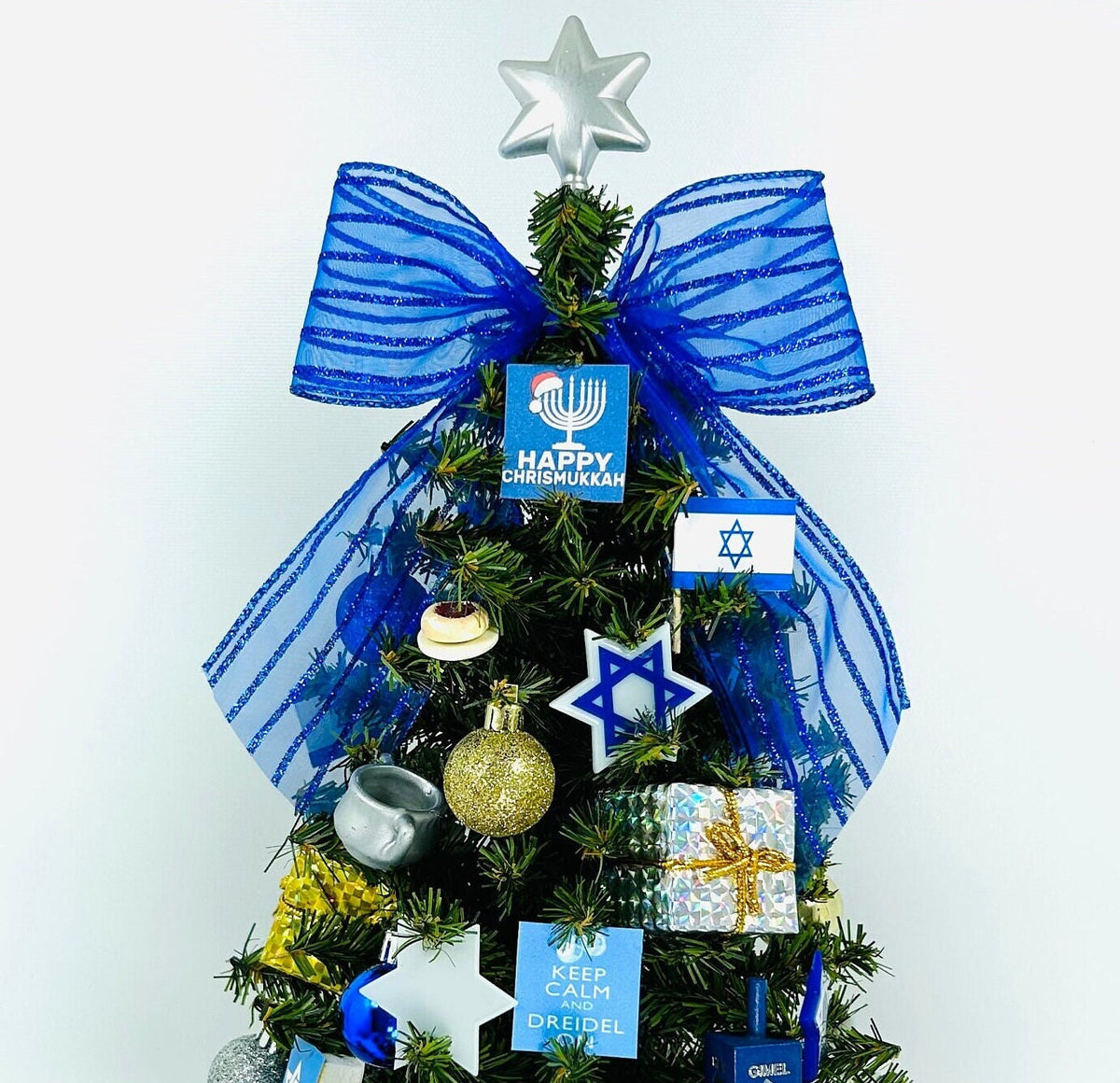 Chanukah Bush / Hanukkah Themed 18" Christmas Tree