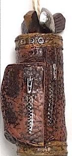 Golf Bag with Golf Clubs Ornament