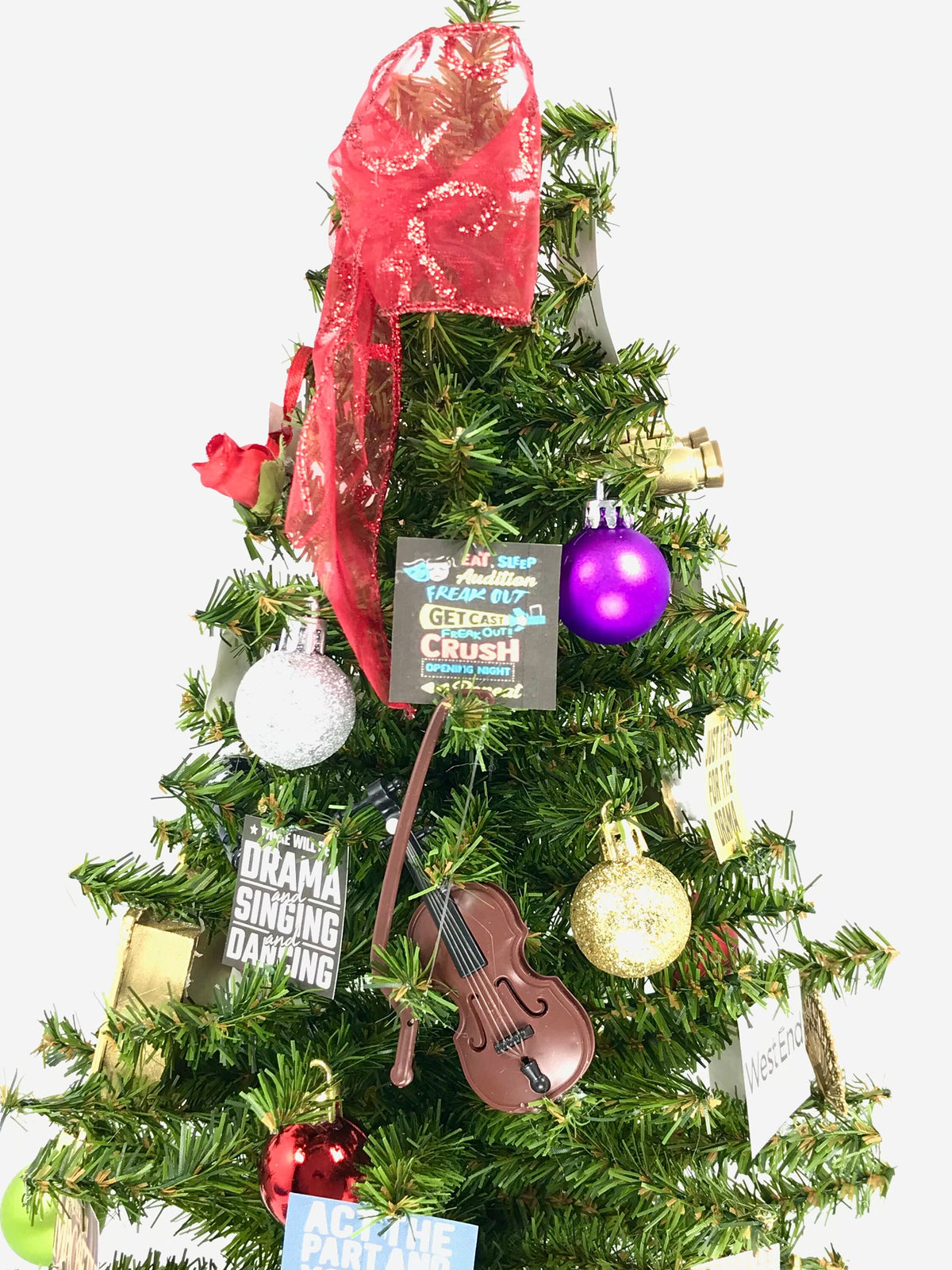 Drama / Acting  Themed 18" Christmas Tree