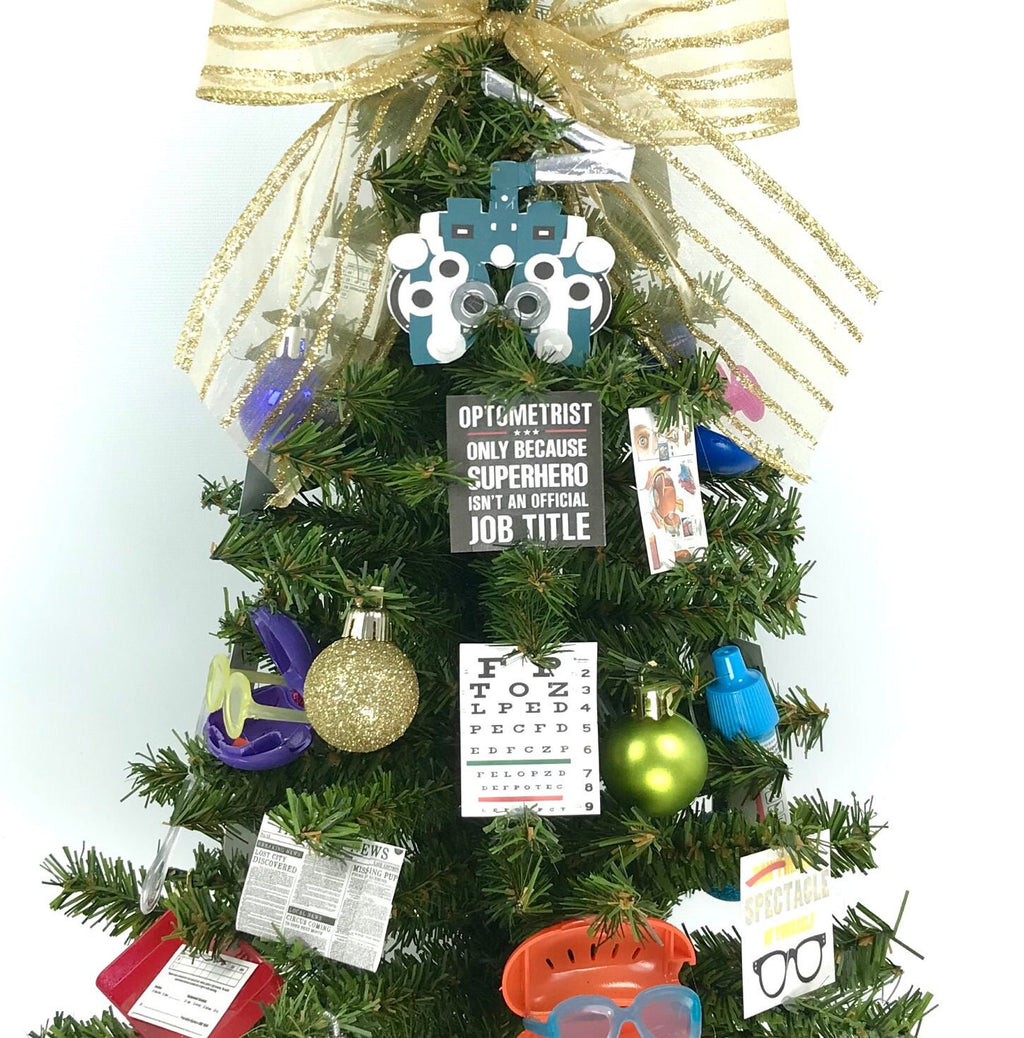 Optical / Optometrist Themed 18" Christmas Tree