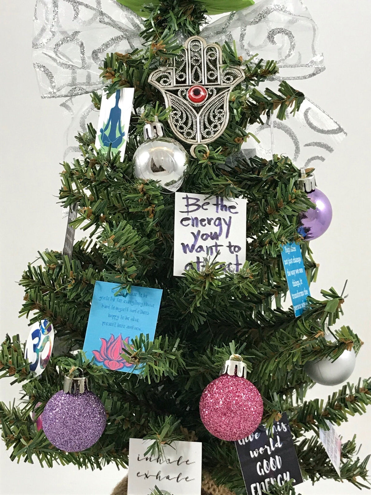 Yoga Themed 18" Christmas Tree