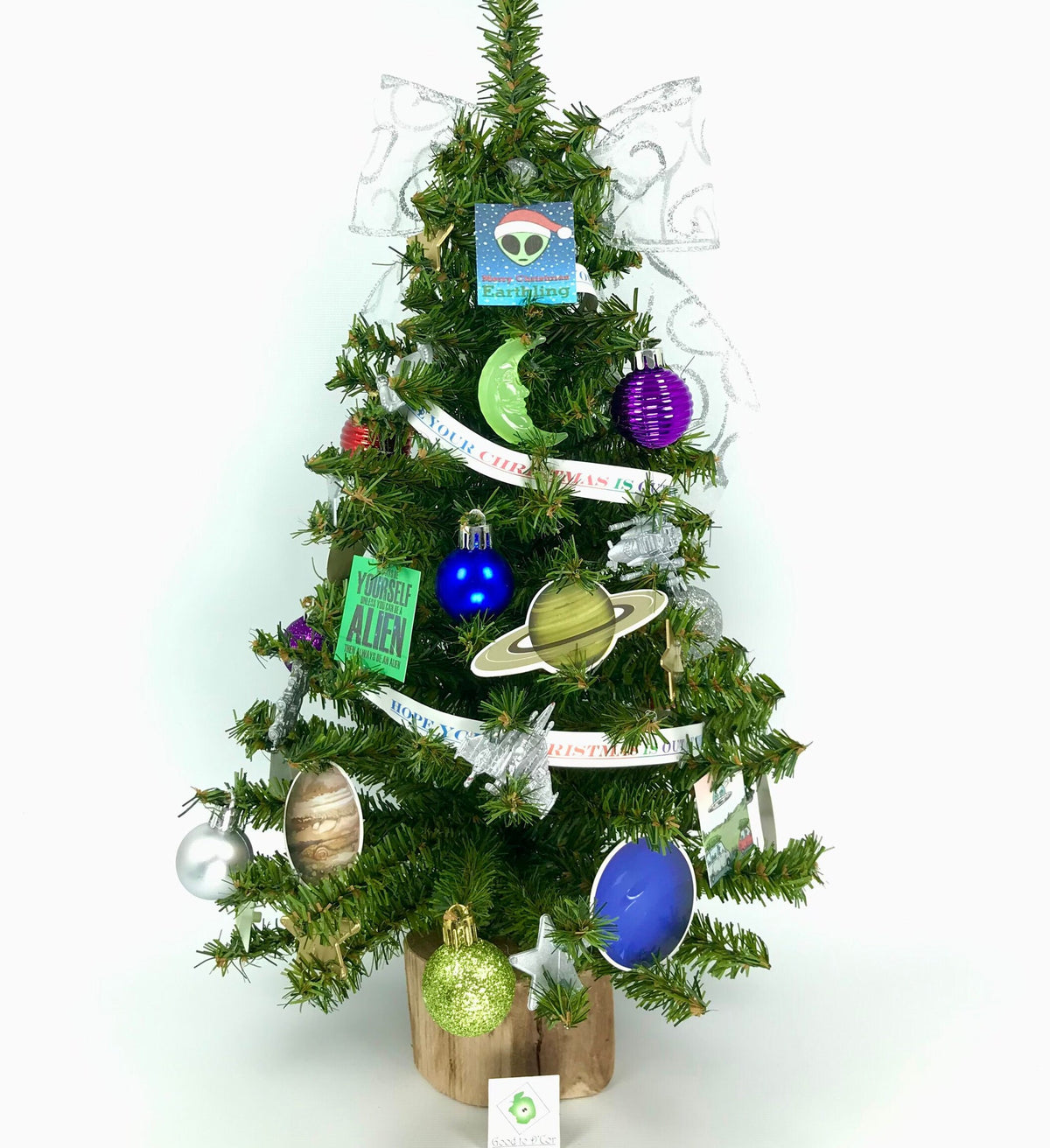 Space / Alien / Astronomy Themed 18" Christmas Tree