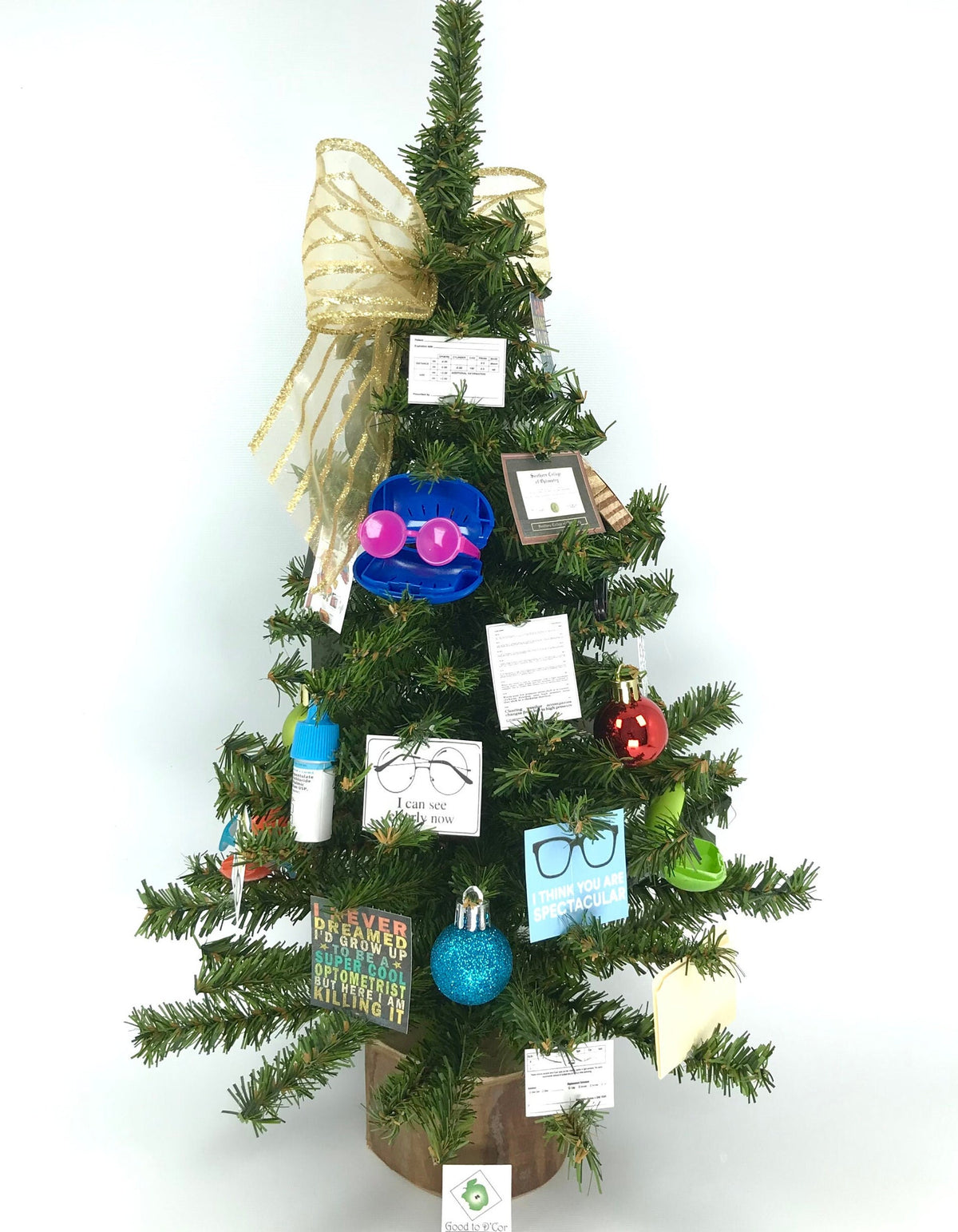 Optical / Optometrist Themed 18" Christmas Tree