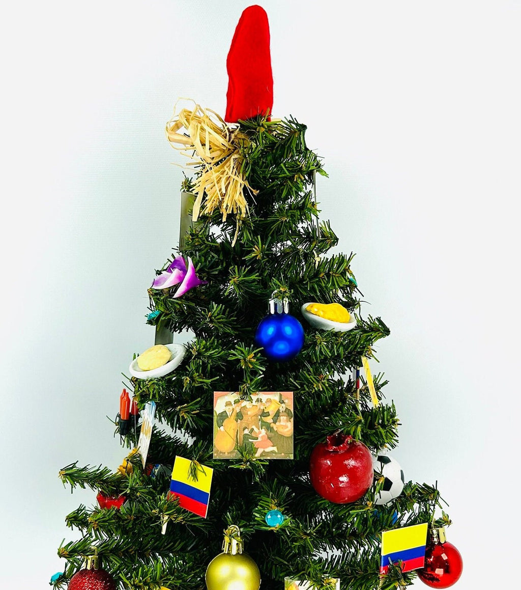 Colombia / Colombian Themed 18" Christmas Tree
