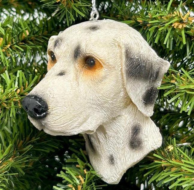 Dalmatian Dog Face Ornament