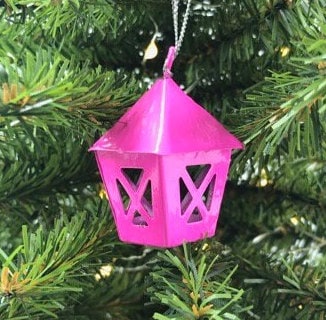 Miniature Metal Lantern ornament