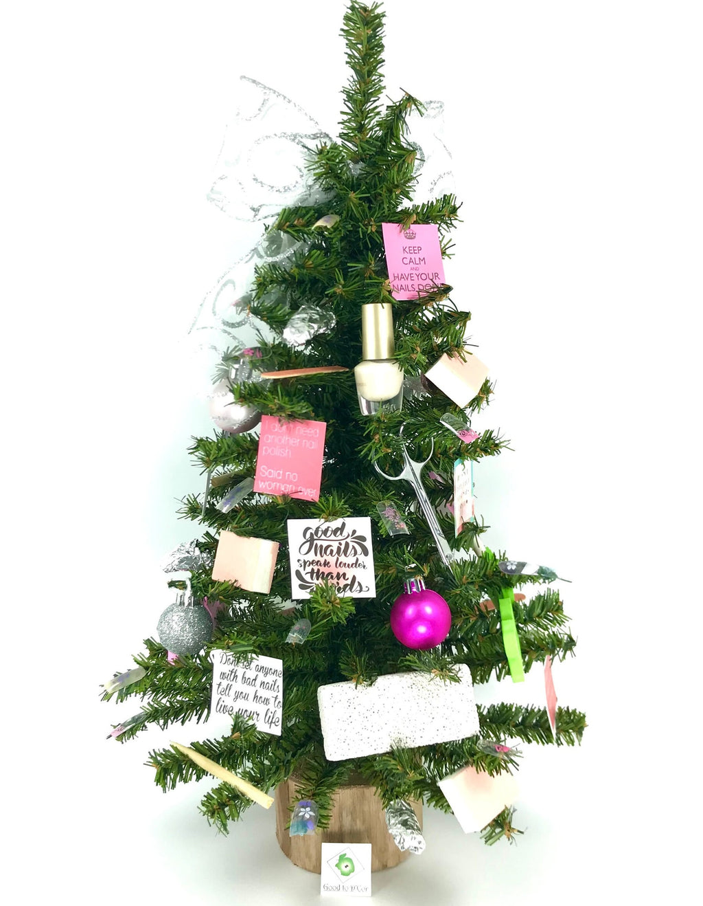 Nail Salon  / Manicurist Themed 18" Christmas Tree