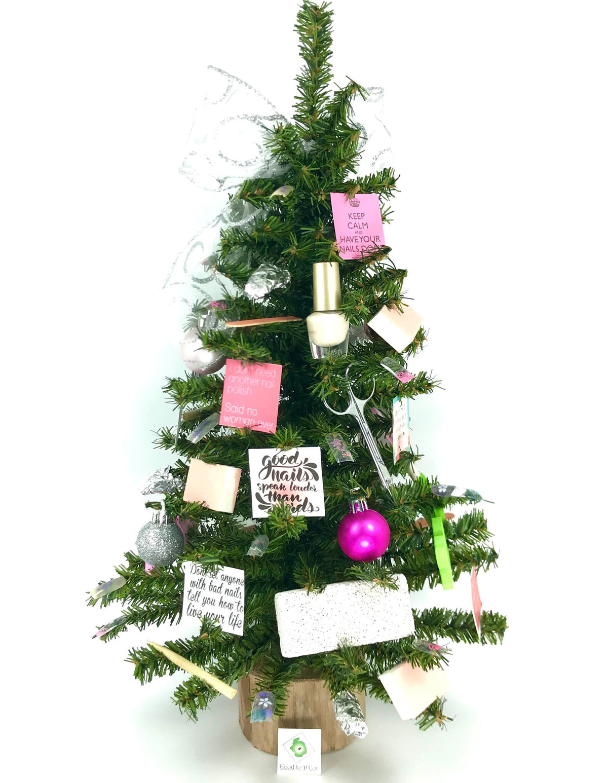 Nail Salon  / Manicurist Themed 18" Christmas Tree