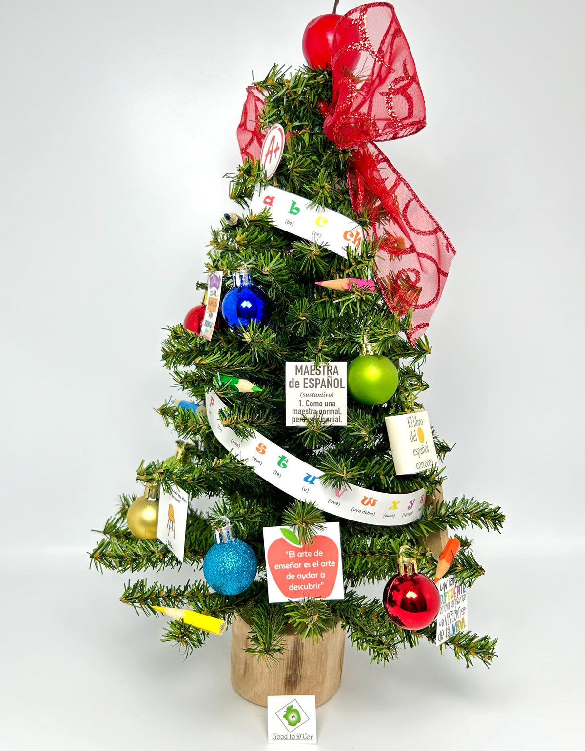 Spanish Language Teacher Themed 18" Tree / Arbolito de 18" para Maestra de Espanol