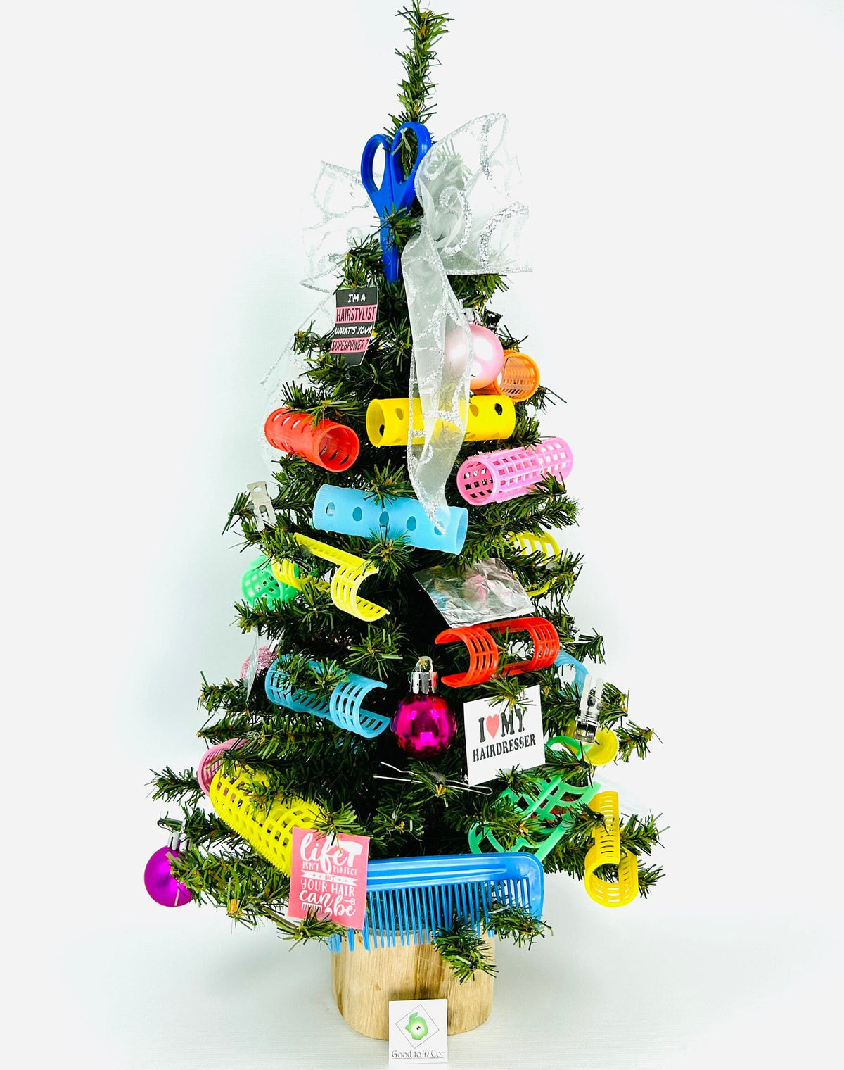 Hair Salon / Hair Stylist / Hairdresser Themed 18" Christmas Tree