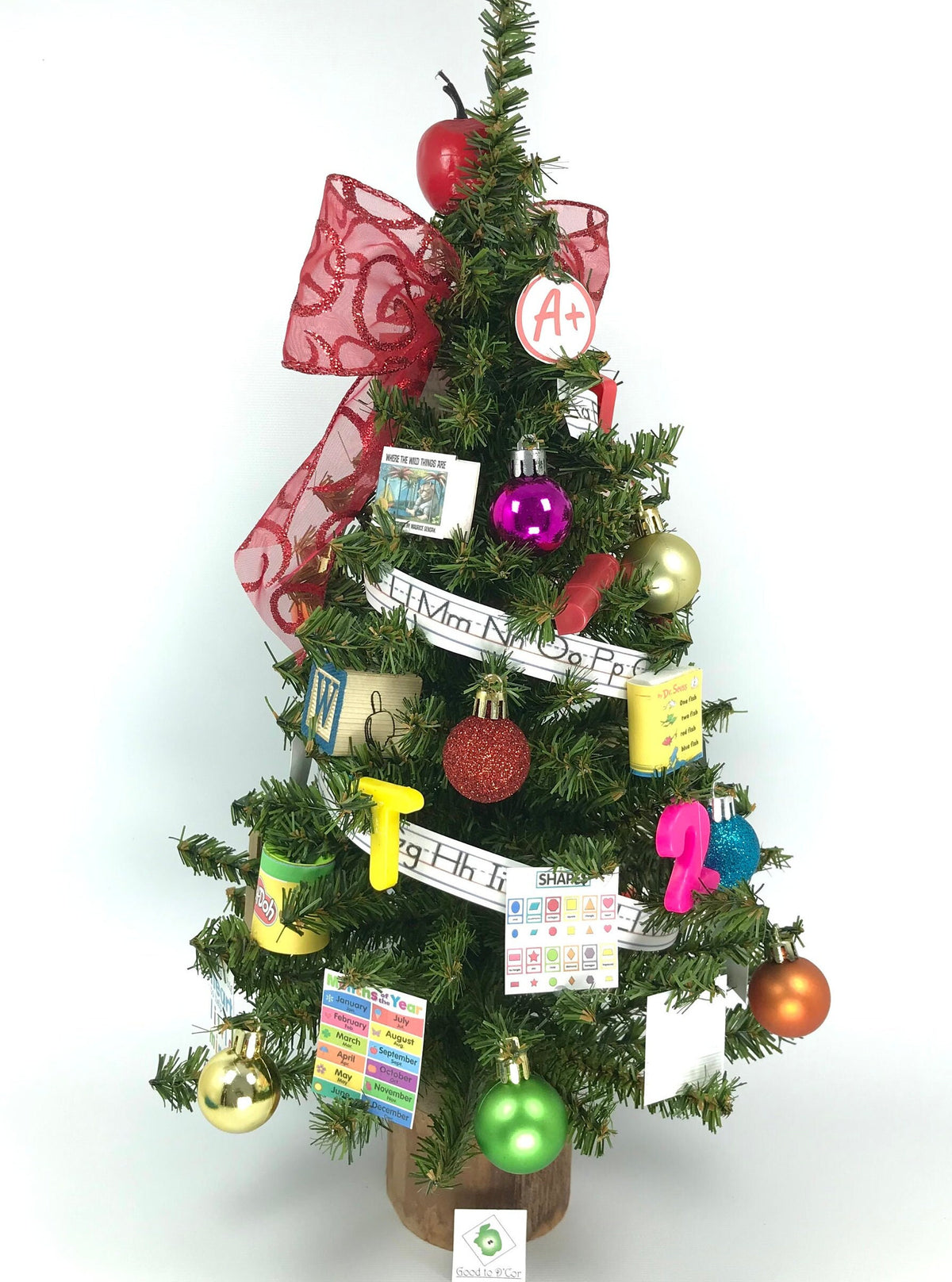 School Pre-K / Preschool Teacher Themed 18" Christmas Tree