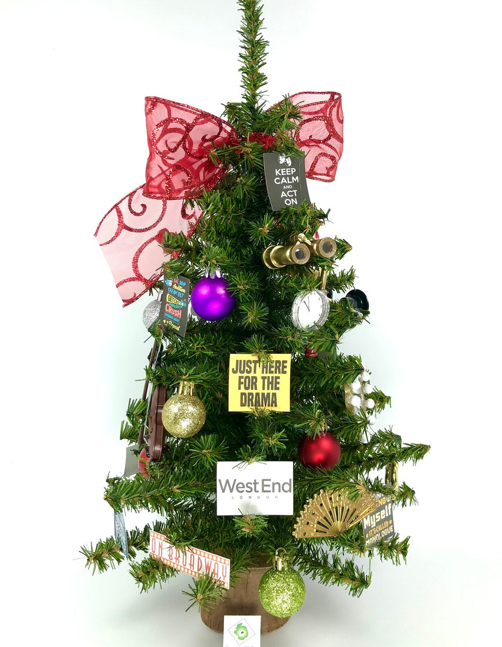 Drama / Acting  Themed 18" Christmas Tree